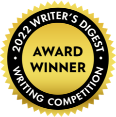 Award winner stamp from 2022 Writer's Digest writing competition